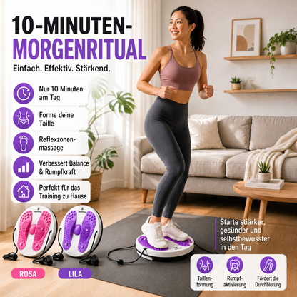 ✨ Taillendrehmassage & Balanceboard für Übungen – Fettverbrennung, schlankere Taille & verbesserte Durchblutung zu Hause