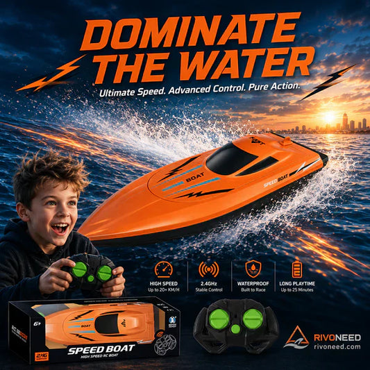 🎮 🚢HALBER PREIS! 2.4G High-Speed RC-Rennboot mit Dual-Motoren 🌊 ⚡ –50% RABATT（Angebot des Tages）