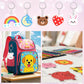 DIY Shrinky Dinks Schlüsselanhänger-Set,Kinderkunstaktivitäten und Partygeschenke