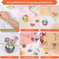 DIY Shrinky Dinks Schlüsselanhänger-Set,Kinderkunstaktivitäten und Partygeschenke
