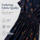 👗Damenkleid mit V-Ausschnitt, Blumenmuster und gedrehter Taille