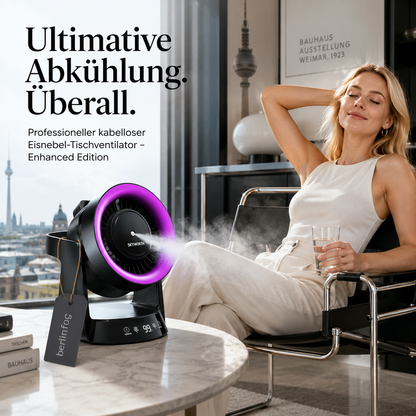 Wiederaufladbarer USB-Tischventilator fürs Schlafzimmer