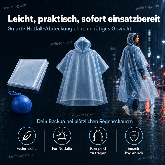 🥳HEISSER SALE 2026🥳💞50.000+ VERKAUFT!👵❤️  Einweg-Regenjacke in Mini-Kugelform (1 kaufen, 1 gratis)