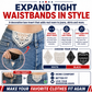 Taillenvergrößerungsvorrichtung aus Denim, Spitzenbesatz und bestickte Kleidungsstückaccessoires
