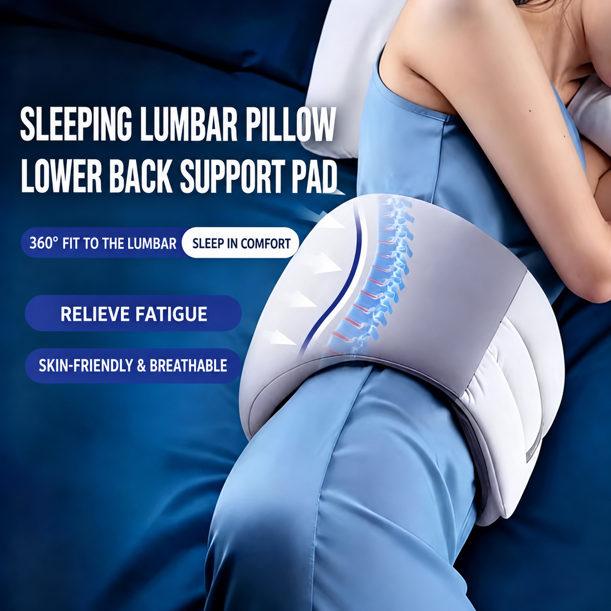 Cojín lumbar ergonómico envolvente