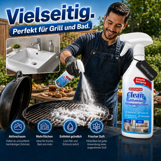 Mehrzweck-Haushaltsreinigungsspray – entfernt effektiv alle Arten von Flecken und Staub.
