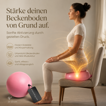 📢📢50 % Rabatt !!🧘‍♀️9-Zoll-Anti-Burst-Pilatesball mit Pumpe