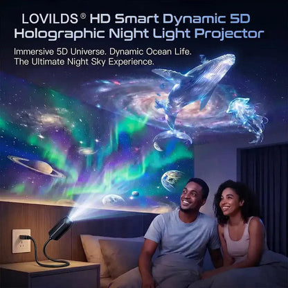 Intelligente Projektion der nächsten Generation HD Smart Dynamic 5D Holografischer Nachtlichtprojektor