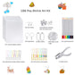 DIY Shrinky Dinks Schlüsselanhänger-Set,Kinderkunstaktivitäten und Partygeschenke