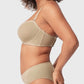 Sheer Mesh Unlined Underwire Strapless Balconette Bra