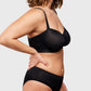 Sheer Mesh Unlined Underwire Strapless Balconette Bra