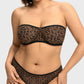 Sheer Mesh Unlined Underwire Strapless Balconette Bra