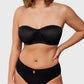 Sheer Mesh Unlined Underwire Strapless Balconette Bra