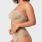 Sheer Mesh Unlined Underwire Strapless Balconette Bra