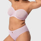 Sheer Mesh Unlined Underwire Strapless Balconette Bra