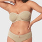 Sheer Mesh Unlined Underwire Strapless Balconette Bra