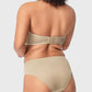 Sheer Mesh Unlined Underwire Strapless Balconette Bra