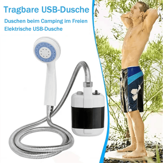 🚿 🔥 Tragbare Campingdusche mit einstellbarem Durchfluss - für eine einfache und bequeme Reinigung im Freien!