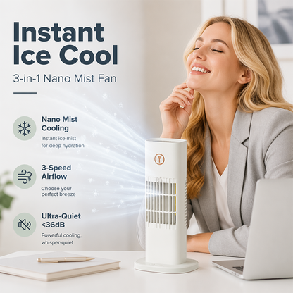 Tragbarer wiederaufladbarer Tischventilator
