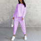 💕Damen Langarm-Sweatshirts mit unregelmäßigem Saum & Hosen-Set