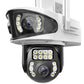360° Triple-Lens WiFi Sicherheitskamera mit Nachtsicht
