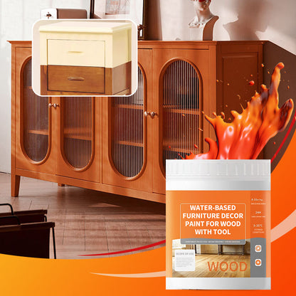Möbeldekorfarbe auf Wasserbasis für Holz mit Werkzeuge