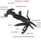 Multifunctional Survival Hammer 14 in 1 Stainless Steel Alloy Material
