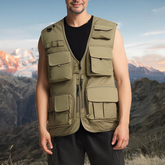 🔥Heute 50% Rabatt🔥Men's Multi-Pocket Breathable Hiking Ves