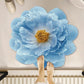 Stark wasserabsorbierende Badematte aus Kieselgur mit Blumenmuster