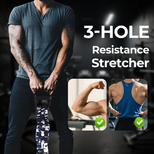 📢Zeitbegrenzte Preisreduzierung um 50%💪 Natürliche Latex 3-Loch Widerstand Stretcher