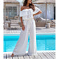 💥Schulterfreier Rüschen-Jumpsuit für Damen💥
