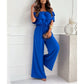 💥Schulterfreier Rüschen-Jumpsuit für Damen💥