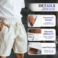 Herren-Shorts mit elastischem Kordelzug und einfarbigem Desig