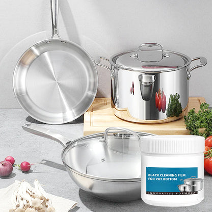 🧽 HEISSER VERKAUF - KAUFEN 2 ERHALTEN 3! ✨ Leistungsstarke Paste zum Entfernen von angebrannten Rückständen auf Kochgeschirr - Schonende Mikropolierformel für Töpfe, Pfannen & Grills 🔥🍳