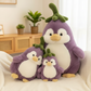 Niedliches, auberginefarbenes Pinguin-Ultraweiches Spielzeu