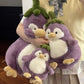 Niedliches, auberginefarbenes Pinguin-Ultraweiches Spielzeu