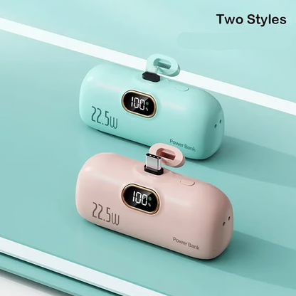 🔋 50% RABATT! 📱 Mini-Powerbank 5000mAh – Tragbar, Schnellladung & Perfekt für Unterwegs ✨