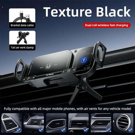 🔥Neujahrs-Sonderangebot: 50 % Rabatt⚡ 15 W kabellose Schnellladehalterung für faltbare und normale Smartphones