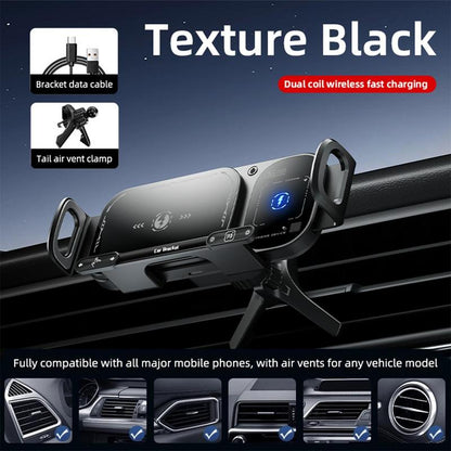 ⚡15W kabelloses Schnellladekfz - Autohalterung für faltbare und normale Smartphones 📱