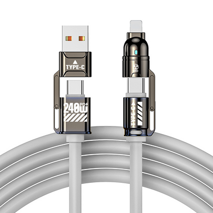 ⚡ 4-in-1-Schnellladekabel – bis zu 240W USB-C PD