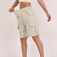 Damen-Cargoshorts mit hohem Bund