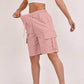 Damen-Cargoshorts mit hohem Bund