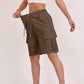 Damen-Cargoshorts mit hohem Bund