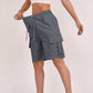 Damen-Cargoshorts mit hohem Bund