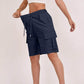 Damen-Cargoshorts mit hohem Bund