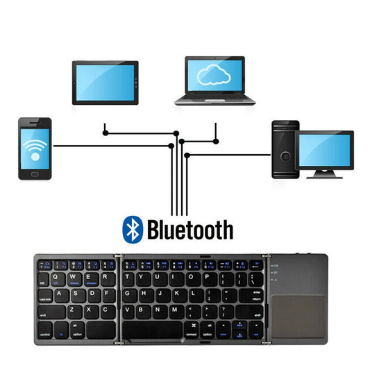 Faltbare kabellose Bluetooth-Tastatur fürs Hand
