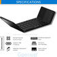 Faltbare kabellose Bluetooth-Tastatur fürs Hand