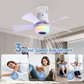 💡 LIMITIERTES ANGEBOT 50% RABATT! ✨ Deckenventilator mit Licht & Bluetooth – RGB, Lautsprecher, 3 Stufen 🌀