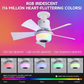 💡 LIMITIERTES ANGEBOT 50% RABATT! ✨ Deckenventilator mit Licht & Bluetooth – RGB, Lautsprecher, 3 Stufen 🌀