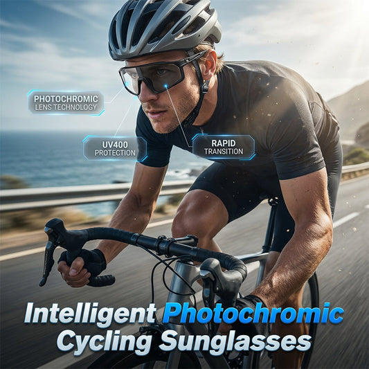 📢📢50 % RABATT!! ⏰Photochrome Radsport-Sonnenbrille mit UV400-Schutz